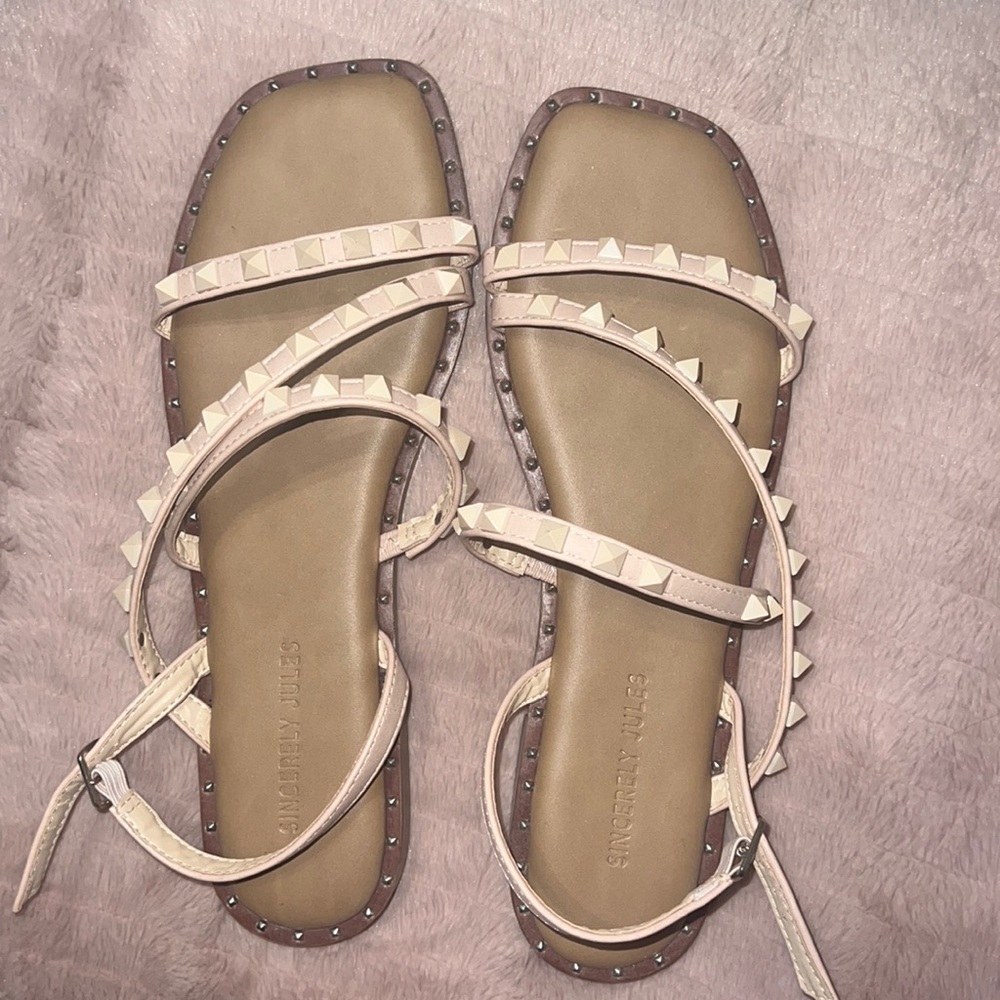 Nude sandals